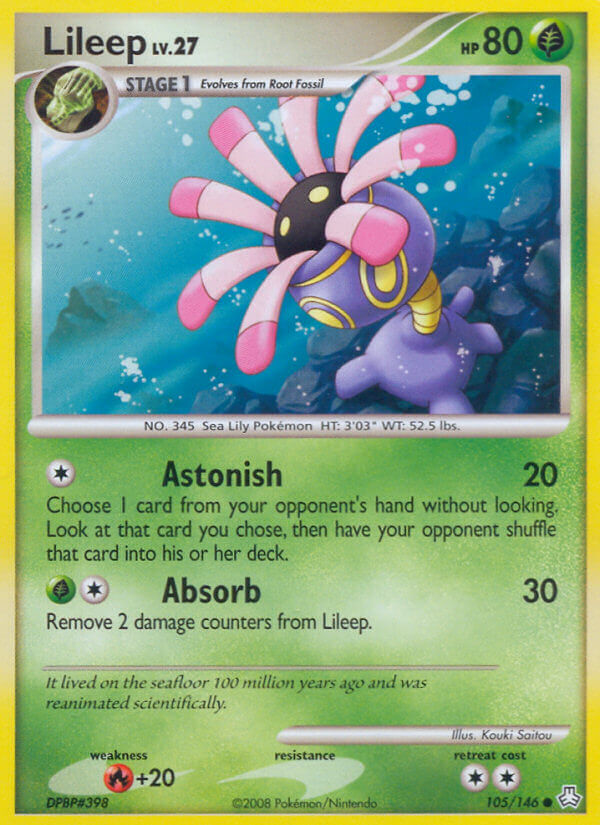 Lileep Pokémon card