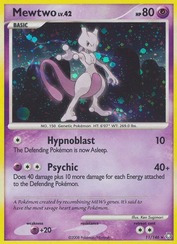 Mewtwo Pokémon card