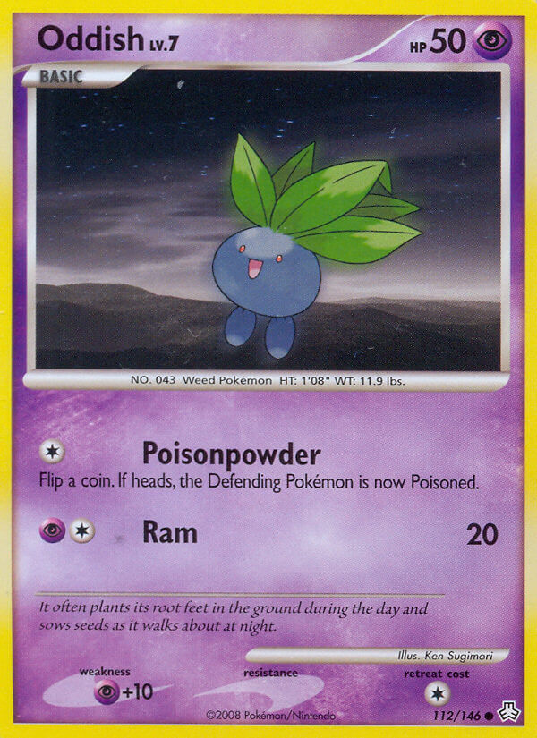 Oddish Pokémon card