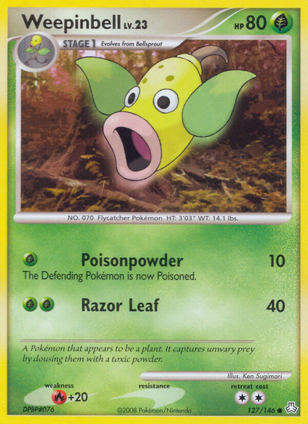Weepinbell Pokémon card