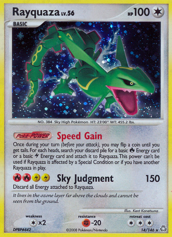 Rayquaza Pokémon card