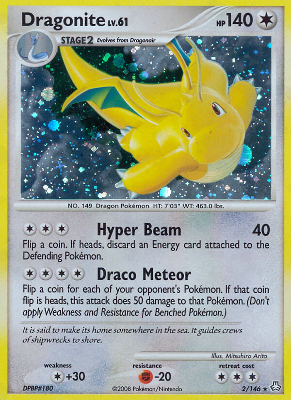 Dragonite Pokémon card