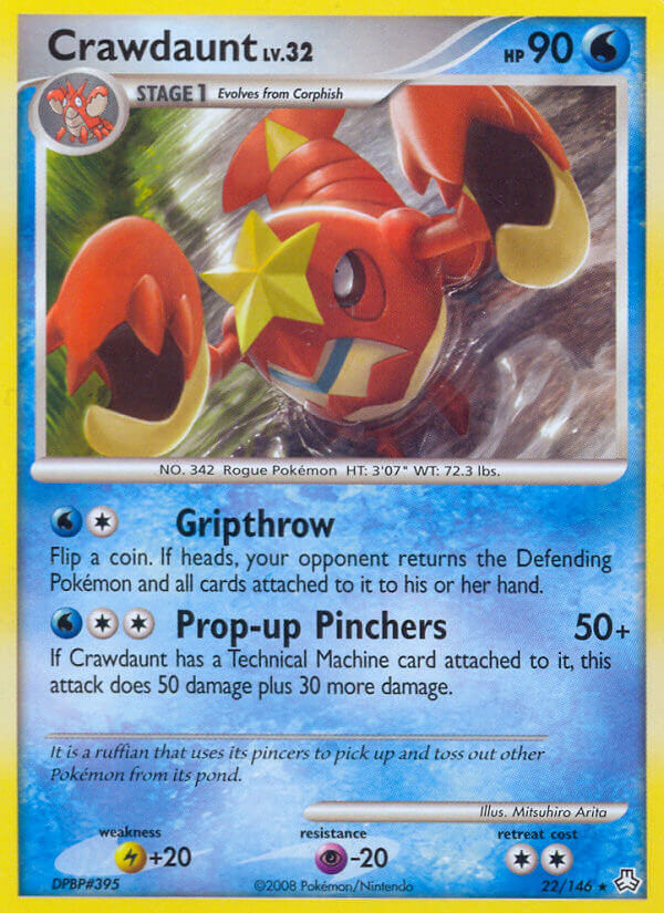 Crawdaunt Pokémon card