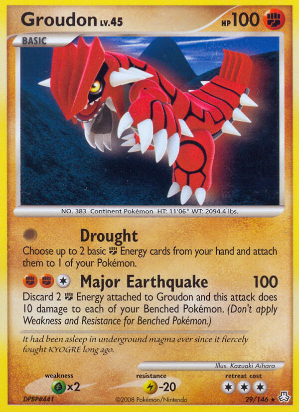 Groudon Pokémon card