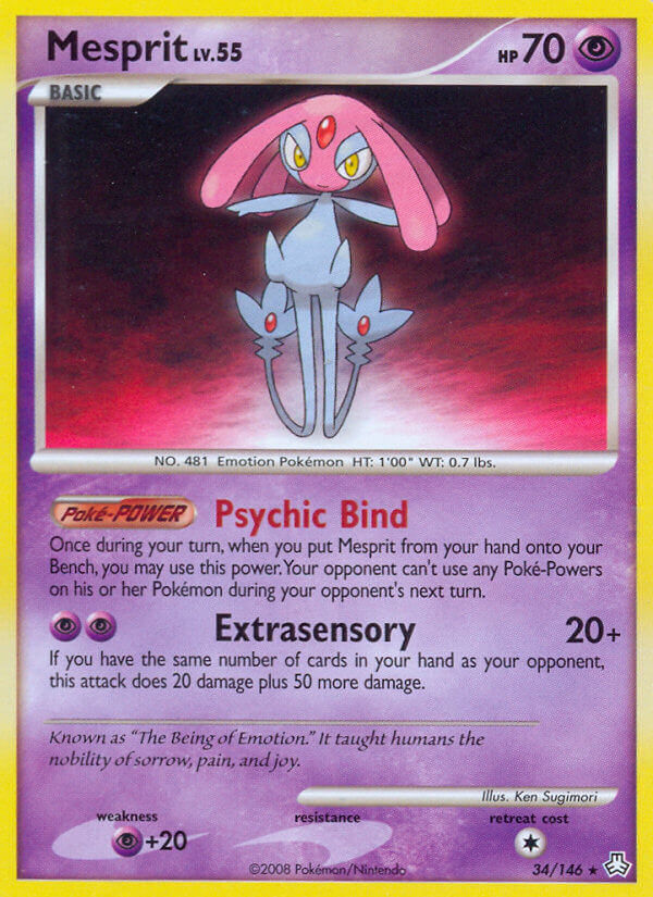 Mesprit Pokémon card