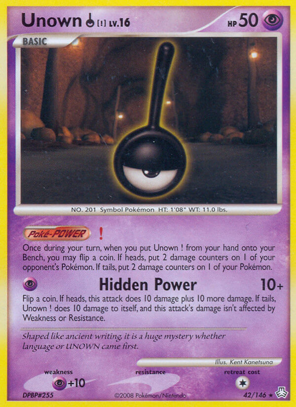 Unown ! Pokémon card
