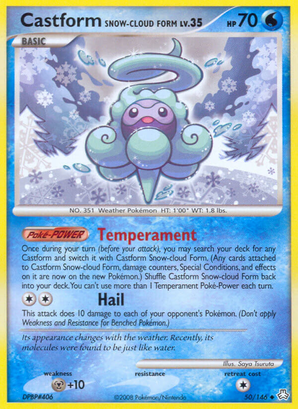 Castform Snow-cloud Form Pokémon card