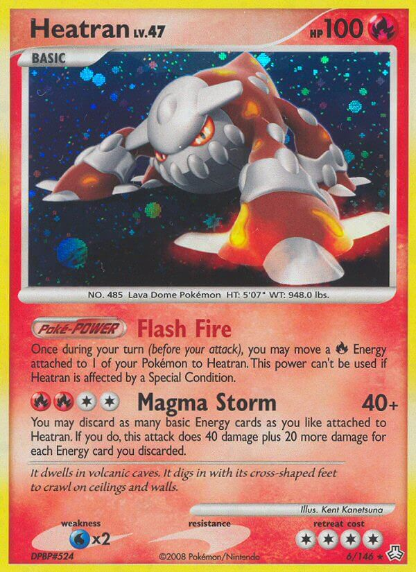 Heatran Pokémon card