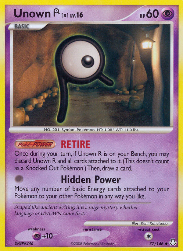 Unown R Pokémon card