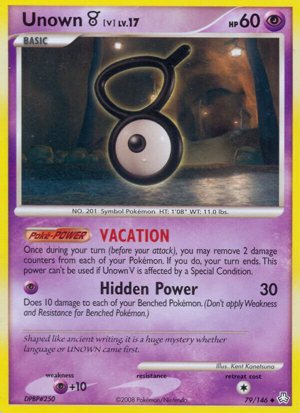 Unown V Pokémon card