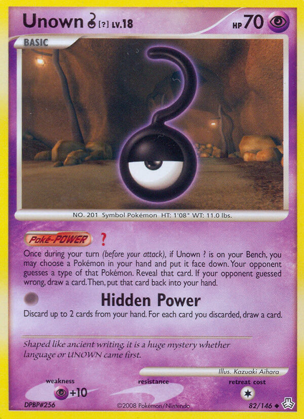 Unown ? Pokémon card
