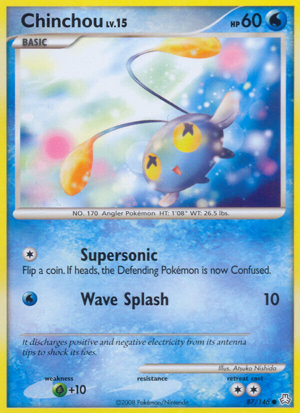 Chinchou Pokémon card