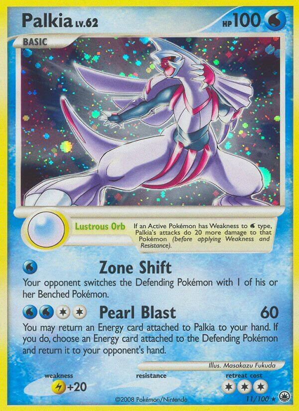Palkia Pokémon card