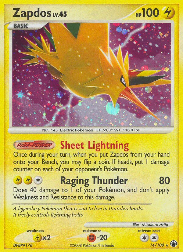 Zapdos Pokémon card