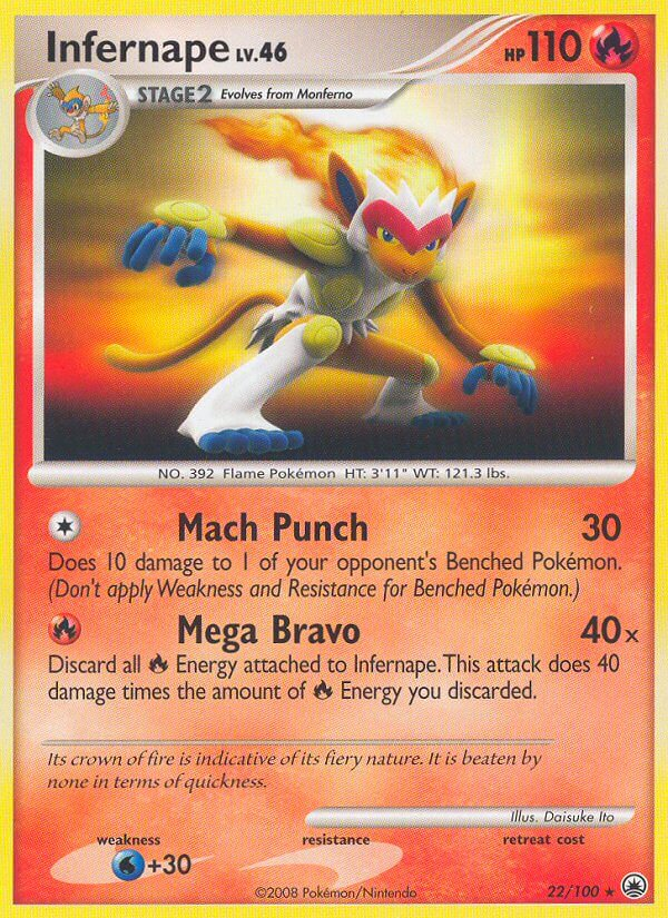 Infernape Pokémon card