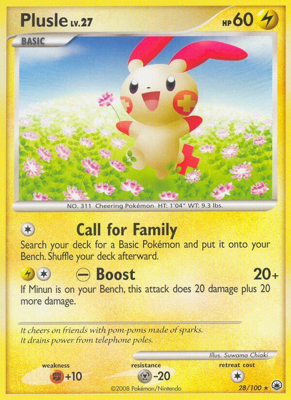 Plusle Pokémon card
