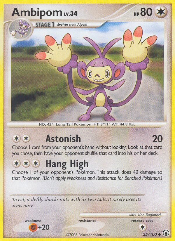 Ambipom Pokémon card