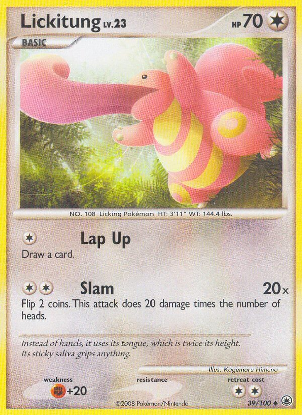Lickitung Pokémon card