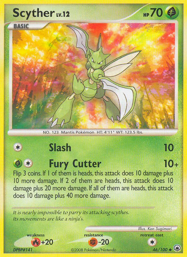 Scyther Pokémon card