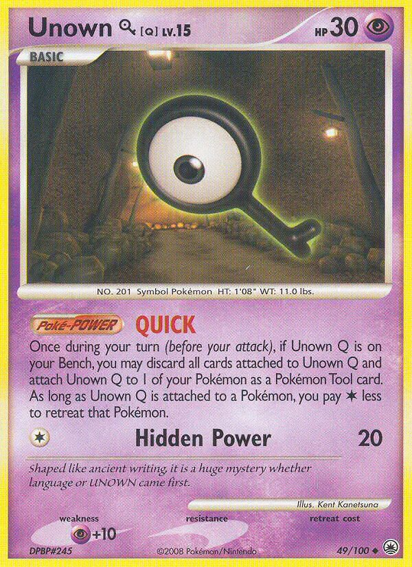 Unown Q Pokémon card
