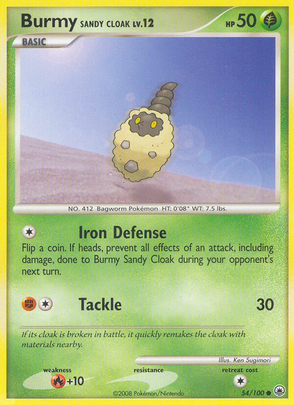 Burmy Sandy Cloak Pokémon card