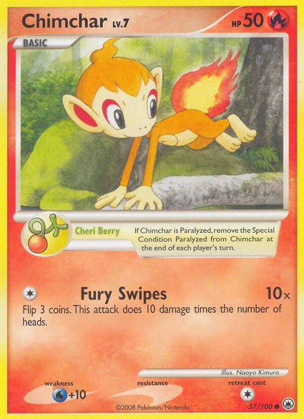 Chimchar Pokémon card