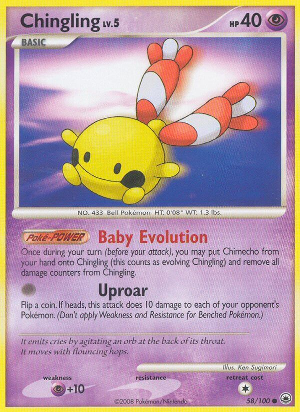 Chingling Pokémon card