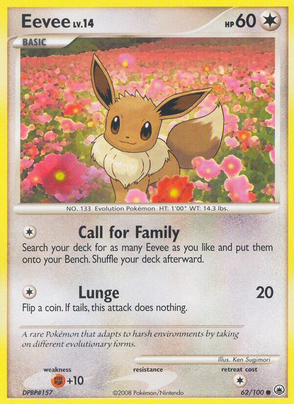 Eevee Pokémon card