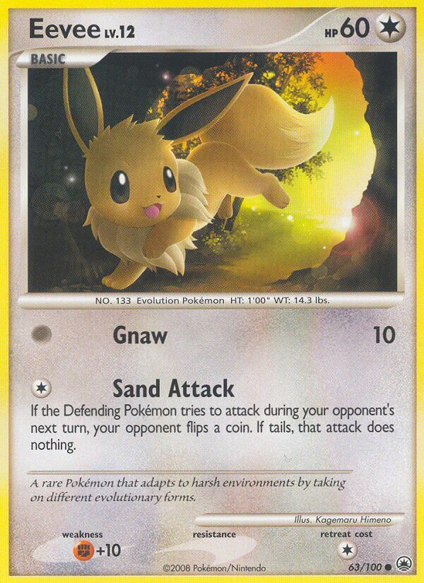 Eevee Pokémon card