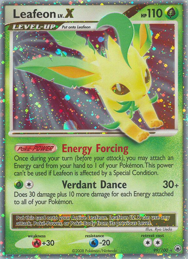 Leafeon LV.X Pokémon card