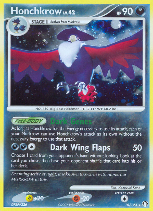 Honchkrow Pokémon card