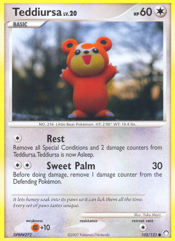 Teddiursa Pokémon card