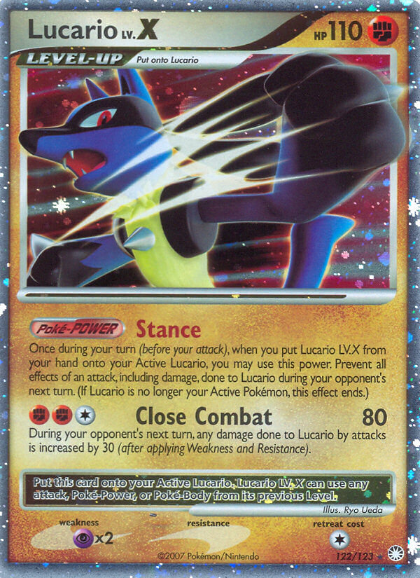 Lucario LV.X Pokémon card