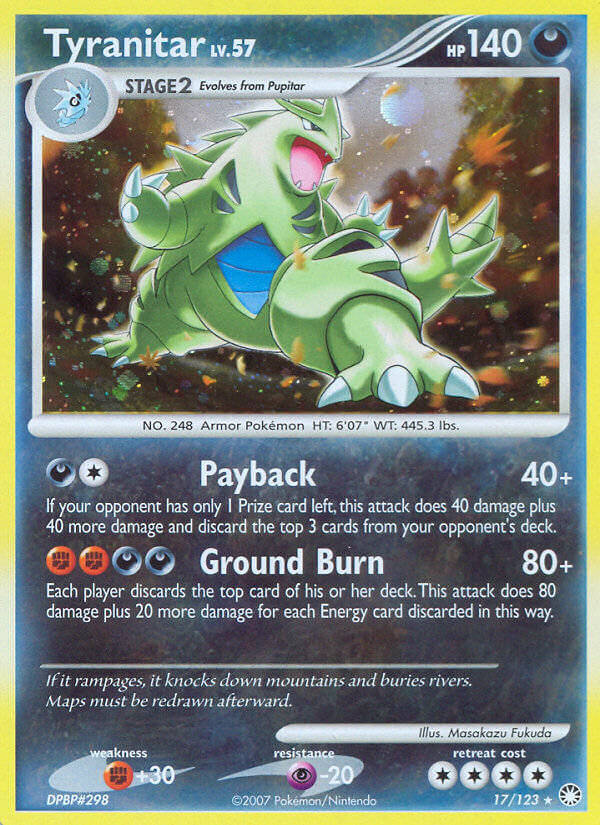 Tyranitar Pokémon card
