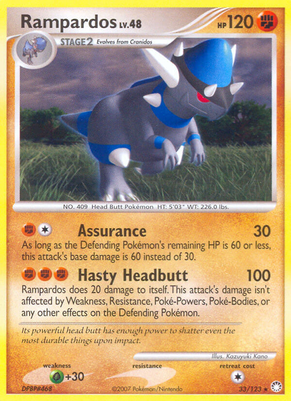 Rampardos Pokémon card