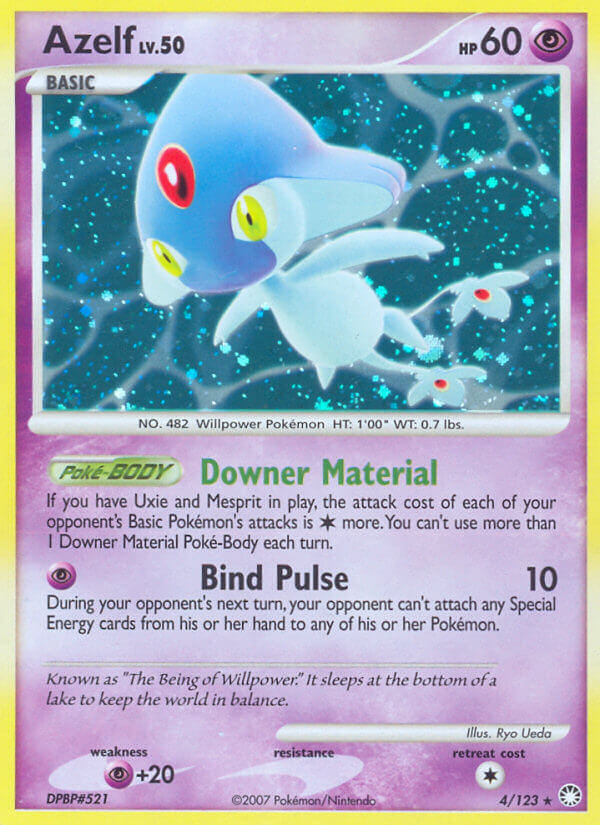 Azelf Pokémon card