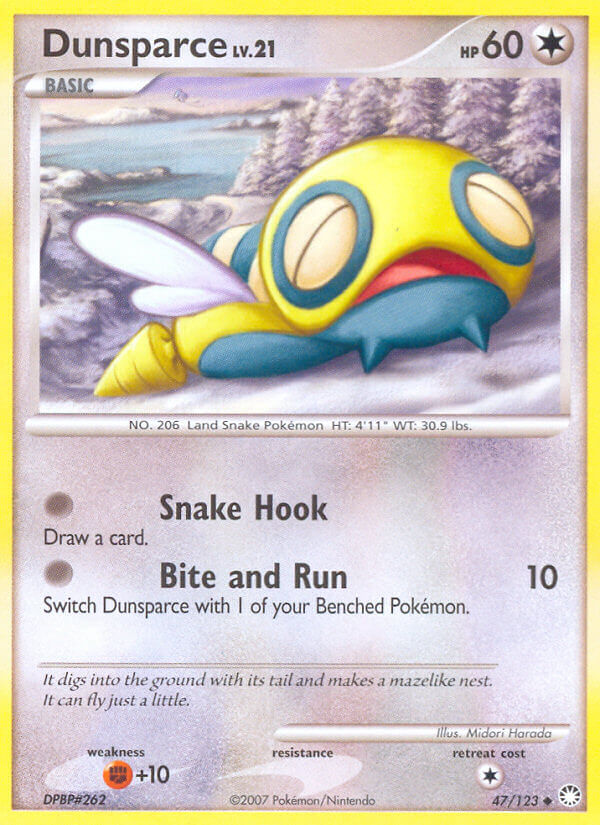 Dunsparce Pokémon card
