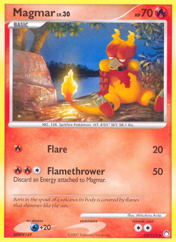 Magmar Pokémon card