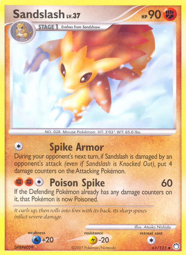 Sandslash Pokémon card