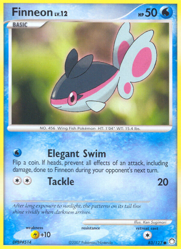 Finneon Pokémon card