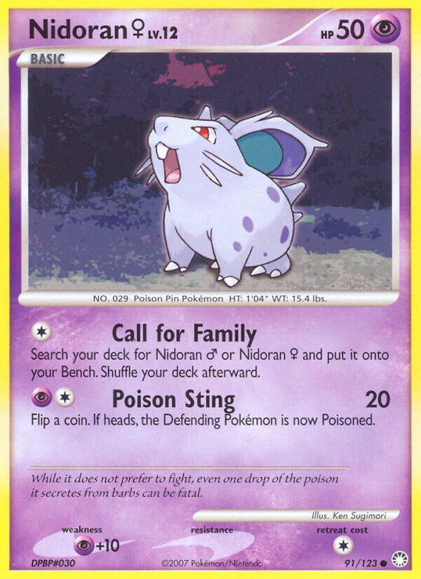 Nidoran♀ Pokémon card