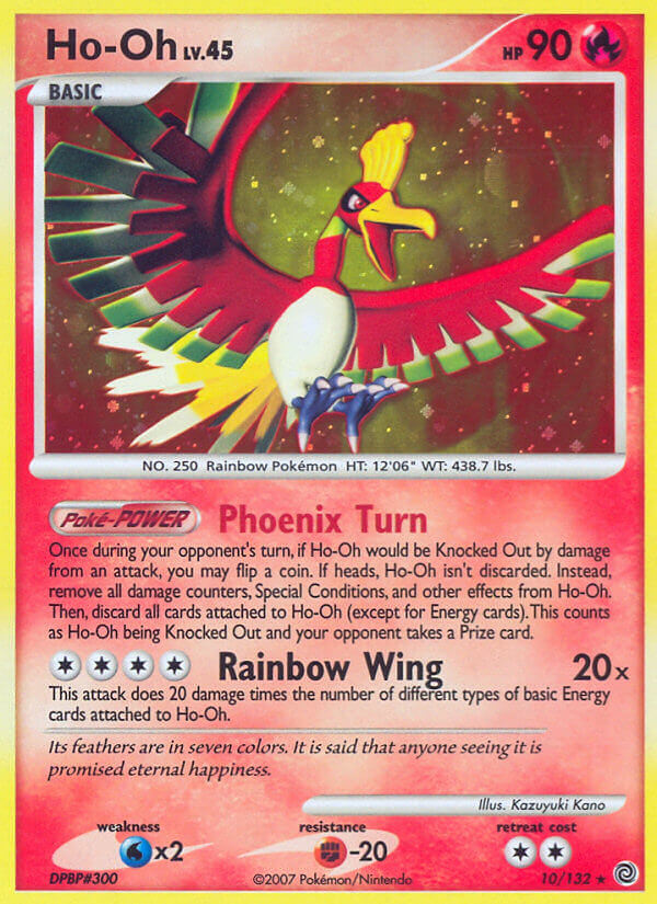 Ho-Oh Pokémon card