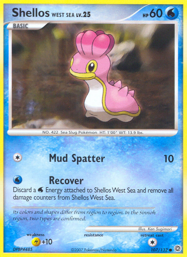 Shellos West Sea Pokémon card