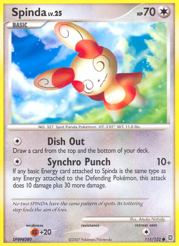 Spinda Pokémon card