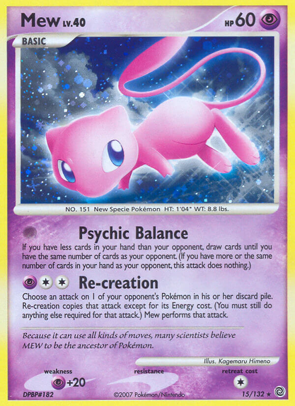 Mew Pokémon card