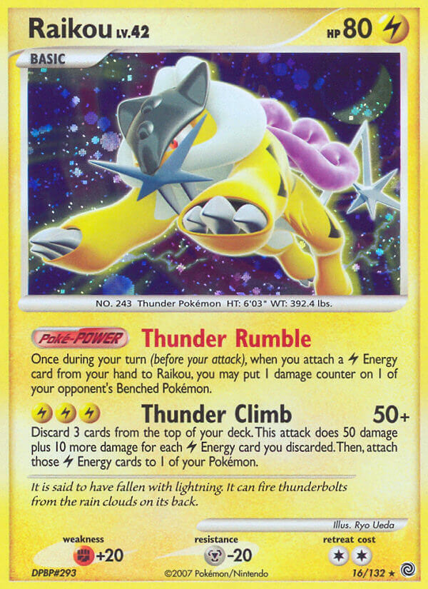 Raikou Pokémon card