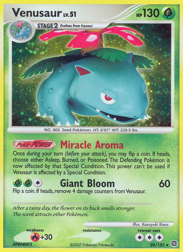Venusaur Pokémon card