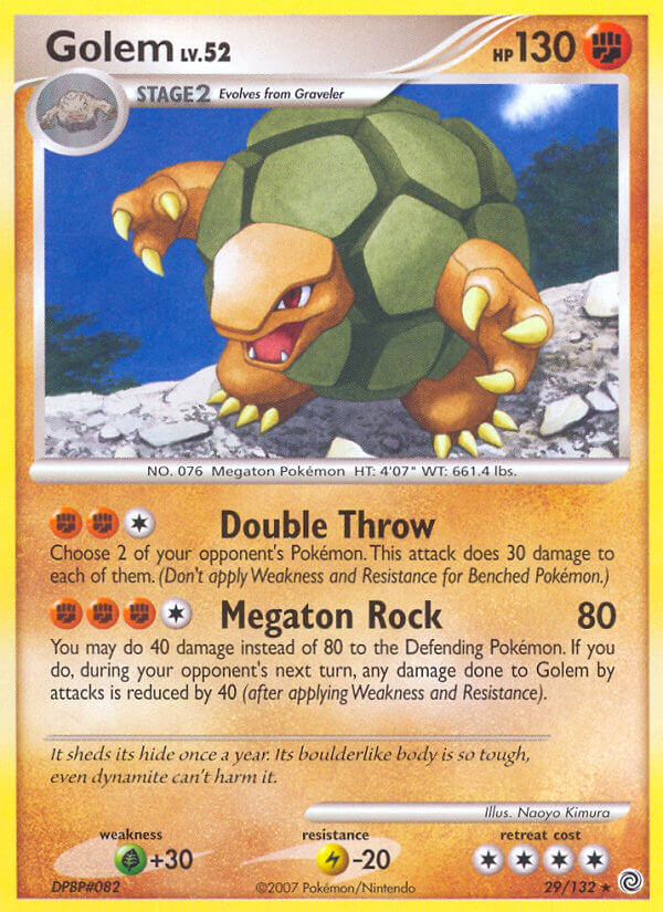 Golem Pokémon card