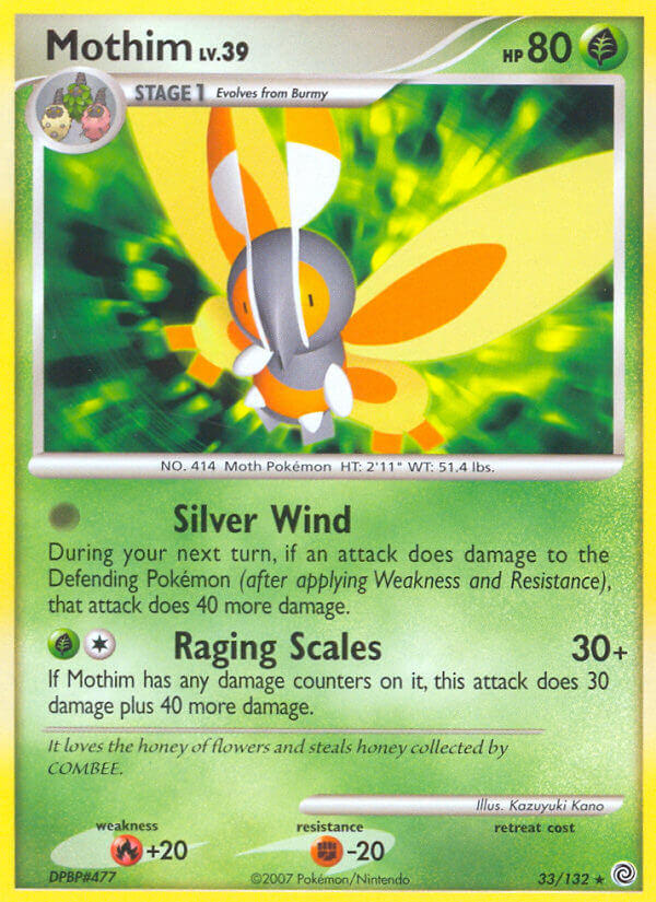 Mothim Pokémon card