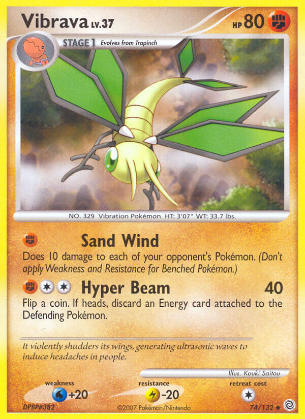 Vibrava Pokémon card